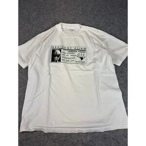 VINTAGE Resident Alien Green Card Murina Shirt Mens XL White Tee Novelty USA 90s